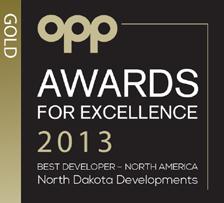 April 2013 Award Winning Developer At the glittering OPP (Overseas Property Professional) Awards for Excellence 2013 ceremony on November 2013 the North Dakota Developments team, led by Group CEO