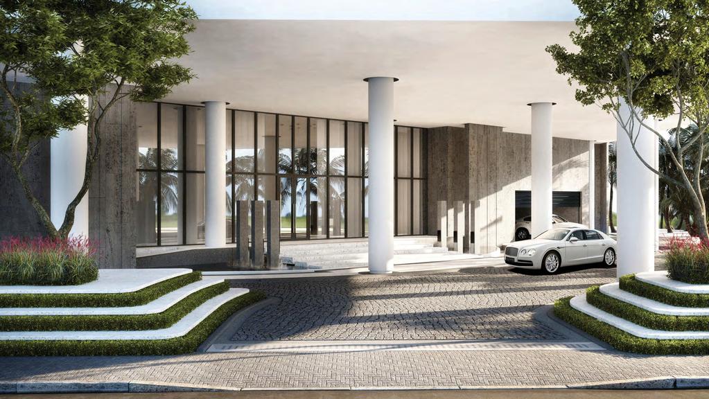 You Have Arrived Oceanbleau s grand arrival experience welcomes each resident and guest with an impressive circular driveway, a pristine imported marble