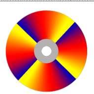 72-сурет. «Кемпірқосақ» қабатын ӛңдегеннен кейінгі компакт диск 73-сурет.