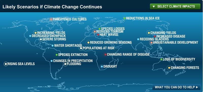 Climate change impacts Based on Climate Change 2007: Climate Change Impacts, Adaptation and