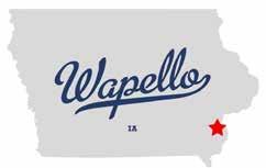 Wapello is the site of several manufacturing companies which offer employment, and is located in close driving distance to larger communities like Muscatine, Burlington, and Mt.