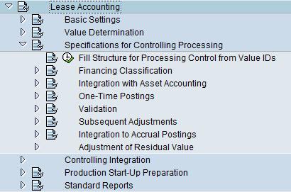 SAP Solutions Review SPRO > Financial Accounting > Lease Accounting (Lessor) Lease accounting processes in SAP for lessor and