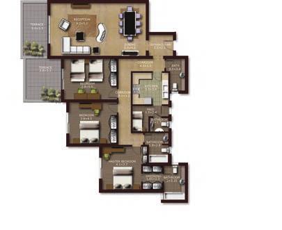 Unit Type - L Gross Area = 217 m 2 Floor plans are for
