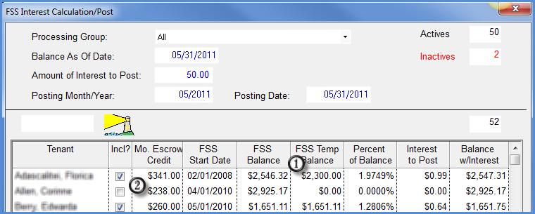 You can modify the FSS Temp Balance if the FSS Balance is not correct and you haven t yet made an adjustment. 2.