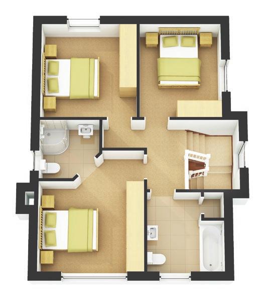 2m Bedroom 3 10 3 x 8 8 3.1m x 2.6m Bathroom Total 1,120 sq.ft. 104 sq.m. Plans are not to scale, dimensions are approximate.