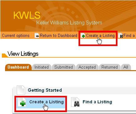 Create a Listing Chapter 1 The Create your listing page will appear. 2.