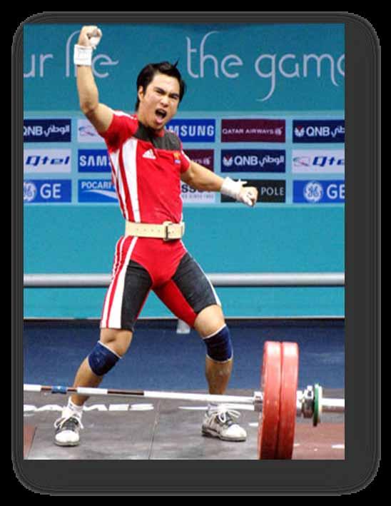 the gold in <56 kg weightlifting Ha Thanh is