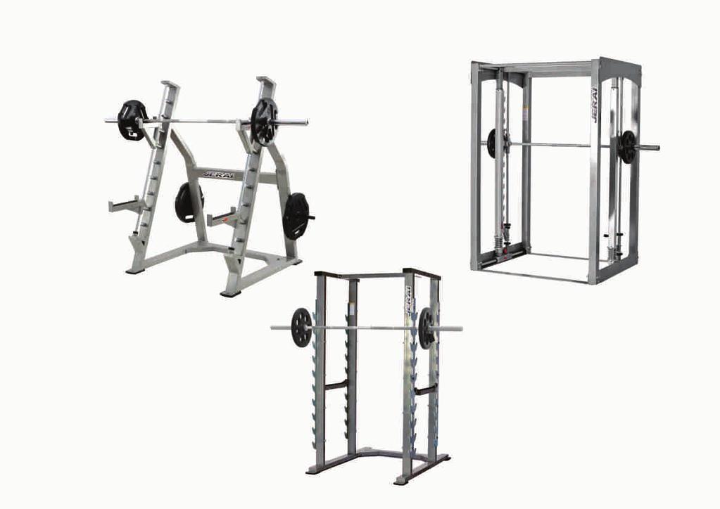 M U L T I P U R P O S E Model: JMP - 704 SQUAT RACK ADJUSTABLE Length : 73 inches/185 cms Width : 86 inches/218 cms Height : 71 inches/180 cms Model: JMP - 705 FUNCTIONAL MAX RACK