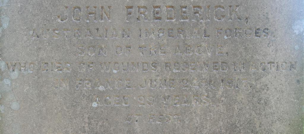 Photo of Pte J. F. Quaye s Private Headstone in St. Brendan New Churchyard, Kirk Braddan, Isle of Man.