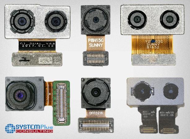 In this report, rear and front-facing compact camera modules (including standard (mono), dual, iris scanners, and 3D camera modules) are analyzed and compared in terms of structural