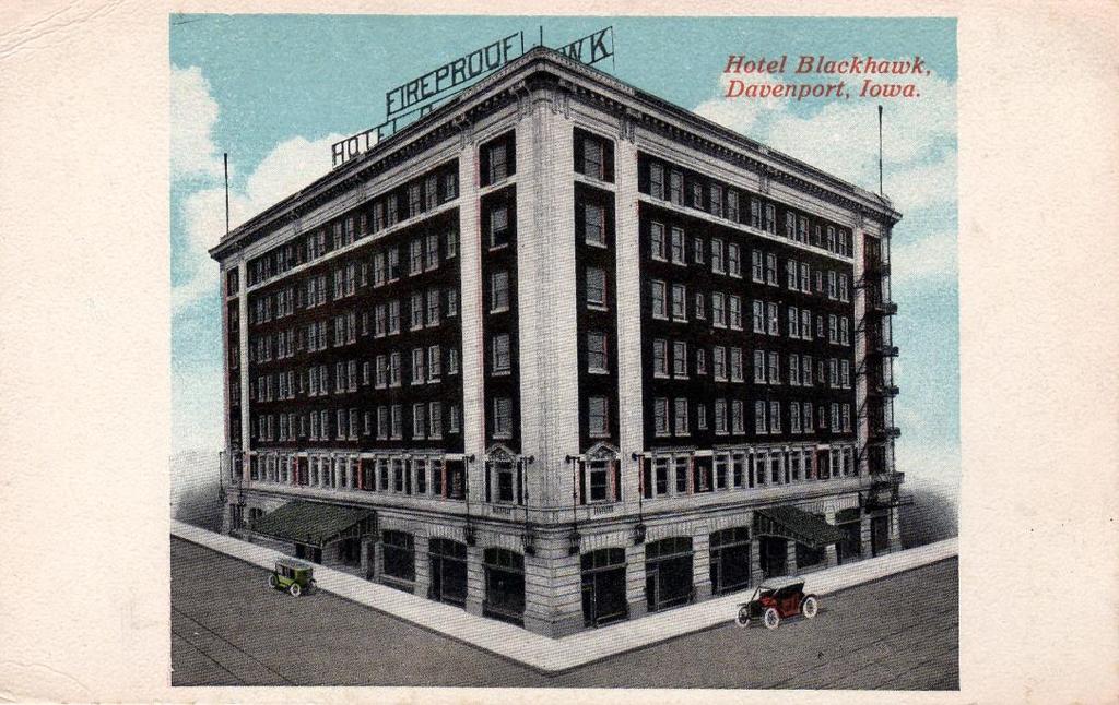Page 12 This undated postcard image documents the Fireproof Hotel Blackhawk shortly after its 1915 construction.