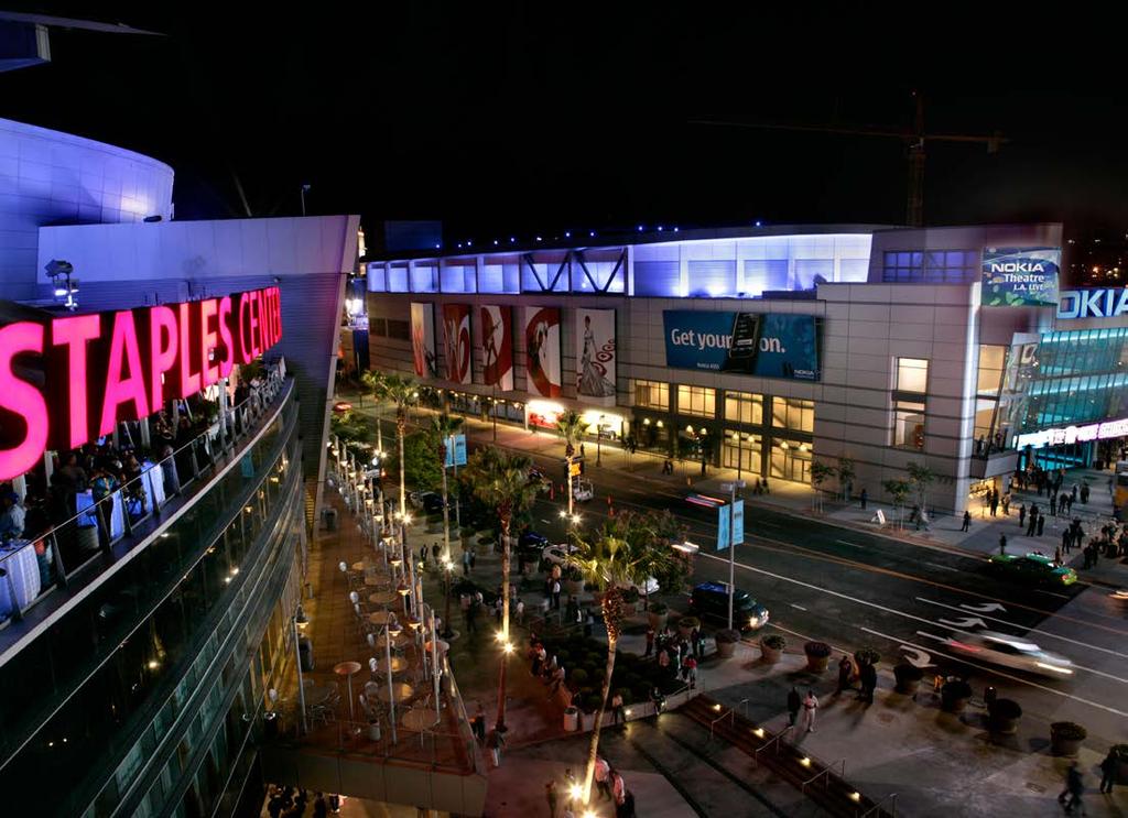 The Center is adjacent to the most exciting and ambitious urban renaissance in the nation. L.A. Live is a $2.