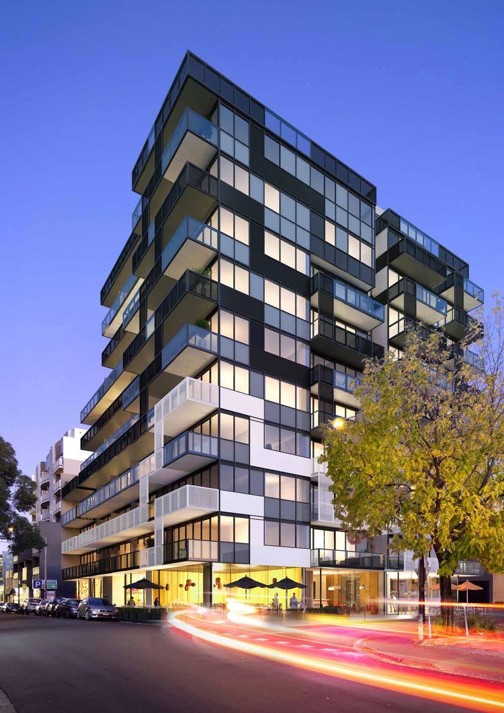 THE BUILDING Contemporary architecture in the heart of South Yarra DISCOVER LUXURY 1, 2 & 3 BEDROOM CONTEMPORARY APARTMENTS IN A SIMPLY OUTSTANDING LOCATION WITH SPECTACULAR CITY VIEWS.