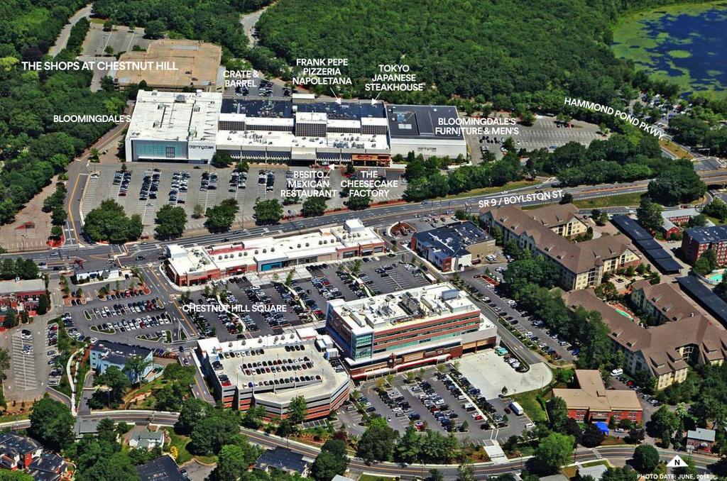 PROJECT OVERVIEW The Shops at Chestnut Hills is located is located along State Route 9 (Boylston Street) and Hammond Pond