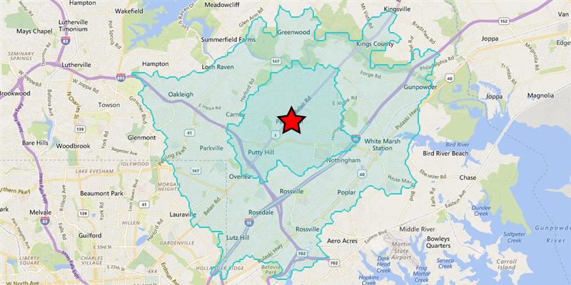 Demographics 4210 SILVER SPRING RD PERRY HALL MD 21128 Area and Density Area (Square Miles) 11.84 62.