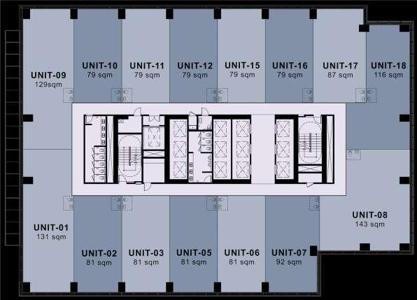 WEST TOWER LOW ZONE: 11 TH -25 TH FLOOR PLAN CIRCUIT PERFORMING ARTS THEATER AYALA