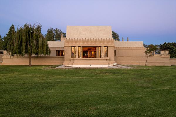 recently restored L.A. landmark One of Los Angeles s architectural gems is back! After a six-year extensive restoration, you can once again tour Frank Lloyd Wright s first commission in this city.