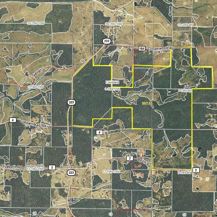 Aerial Map 1-19N-10W Fulton County Arkansas map center: 36 20' 3.54, 92 0' 15.