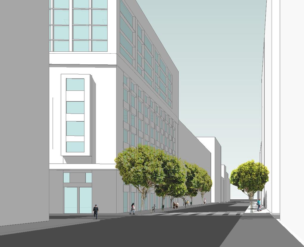 How does it look from the street? The proposed bulk controls result in more sky and light at the street level.