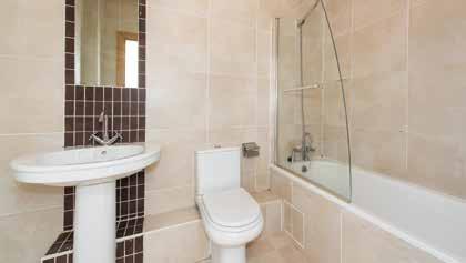 Wired for TV and telephone in all bedrooms Bathroom Luxuriously appointed bathrooms Fully tiled throughout Chrome and glass bath/shower screen