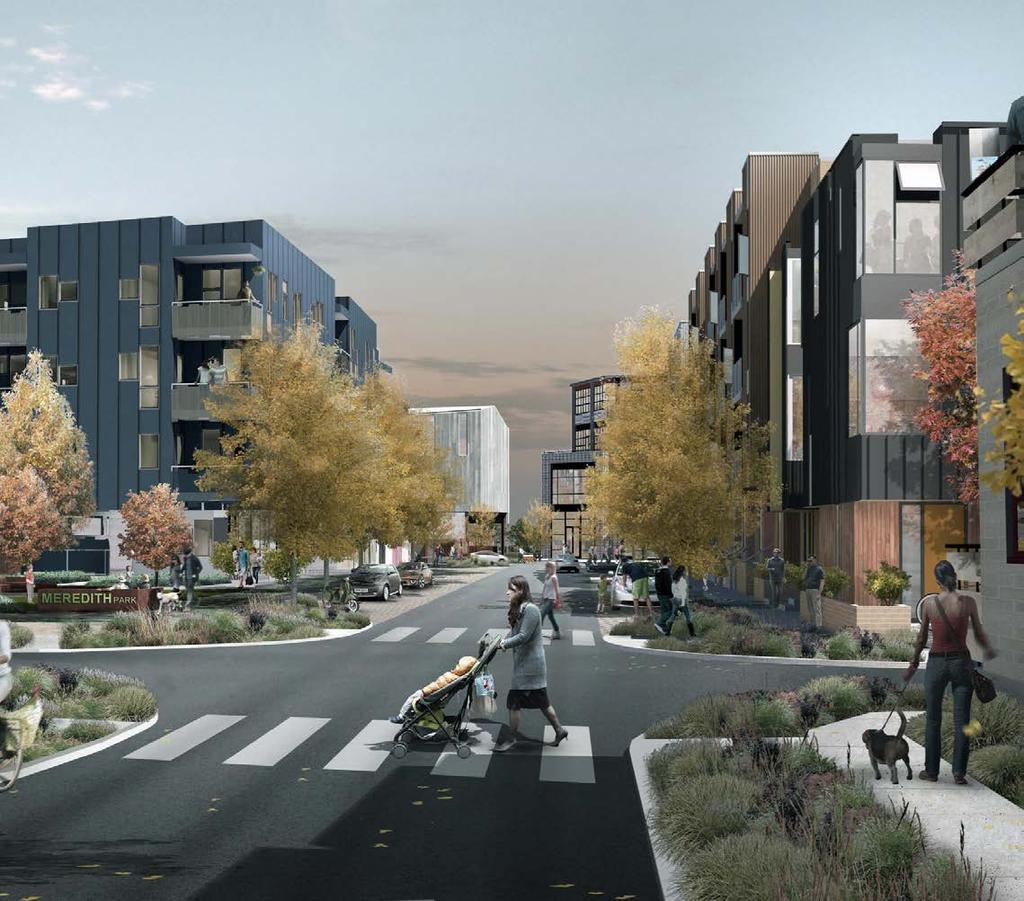 THE S PARK NEIGHBORHOOD Three blocks from Google's 330,000 SF campus delivering 4Q 2017 Two blocks from new rapid bus transit station and minutes from downtown Boulder Pre-certified LEED-ND Platinum