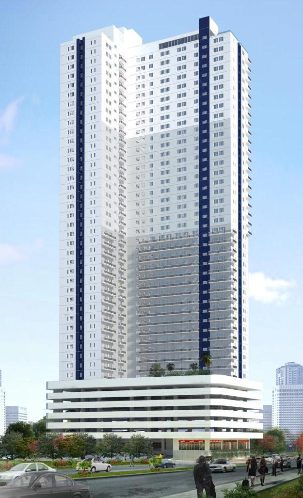LAND AREA : 2,592 sqm. LOCATION Aurora Boulevard cor. Guirayan St. Brgy. Imelda, Quezon City DESCRIPTION Single Tower, 40 storeys (with 6 level podium) GFA : 60,988.33 sqm.