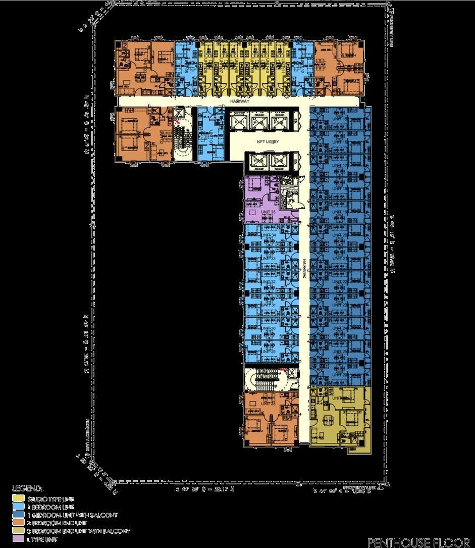 AMENITY / MANILA VIEW Floor Plan Penthouse MANILA VIEW # of Units: