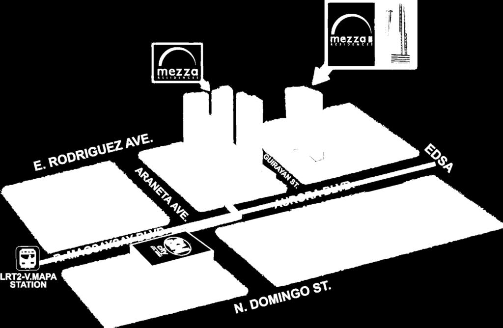 Vicinity Map Situated at the corner of Aurora Boulevard and Guirayan St. Conveniently located in a highly accessible area Near LRT 2 V.