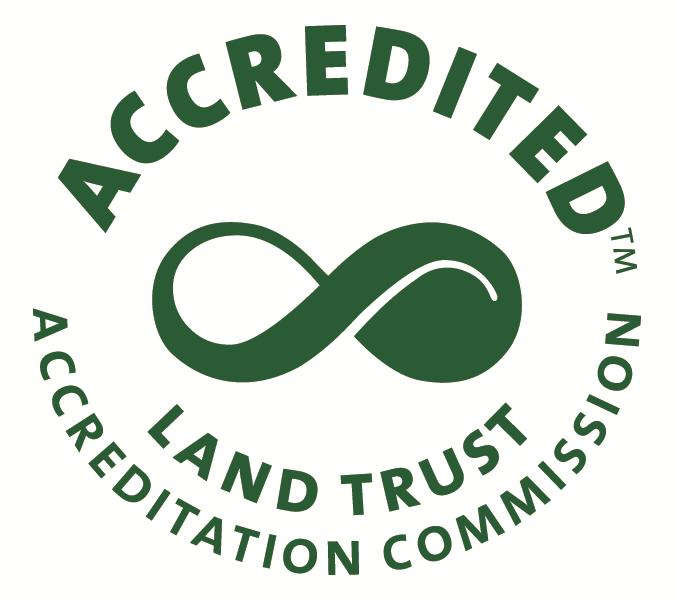 The accreditation seal is a mark of distinction in land conservation.