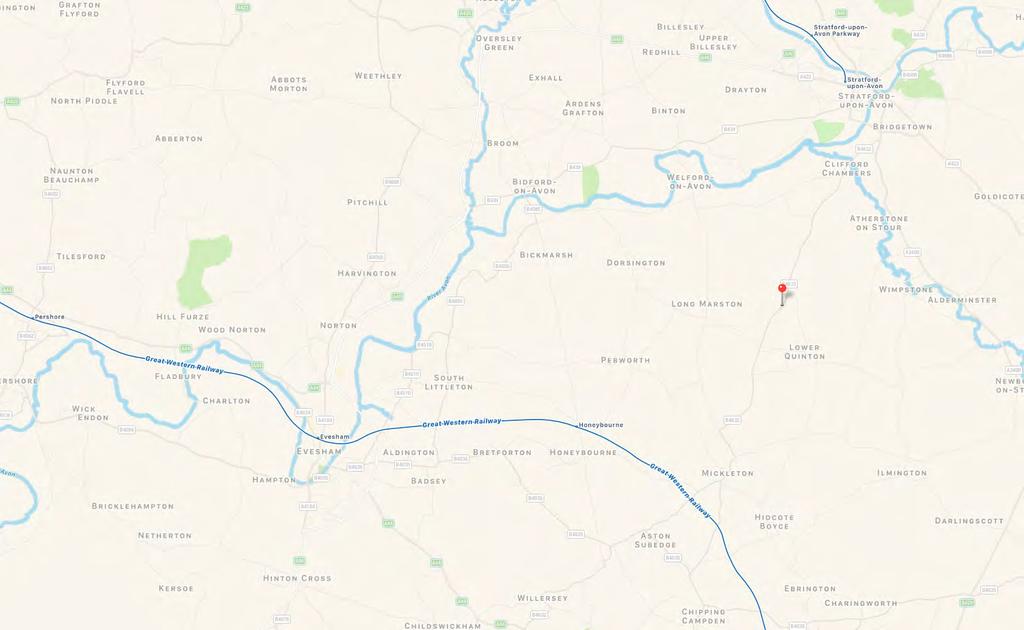 In addition, larger centres with easy reach include Shipton-on-Stour (9 miles), Moreton-in-Marsh (14 miles) and Evesham (15 miles).