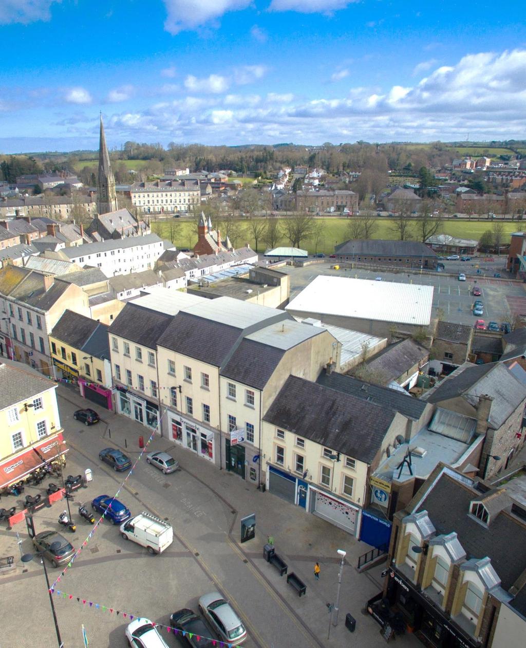 INVESTMENT SUMMARY Prime retail pitch in Armagh The subject comprises a 3 storey building arranged to provide 2 No. ground floor retail units with upper floor accommodation.
