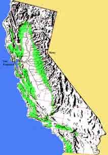 II. California Mediterranean Oak Woodlands Some habitat for 95% of federally threatened and endangered species is on private land in the
