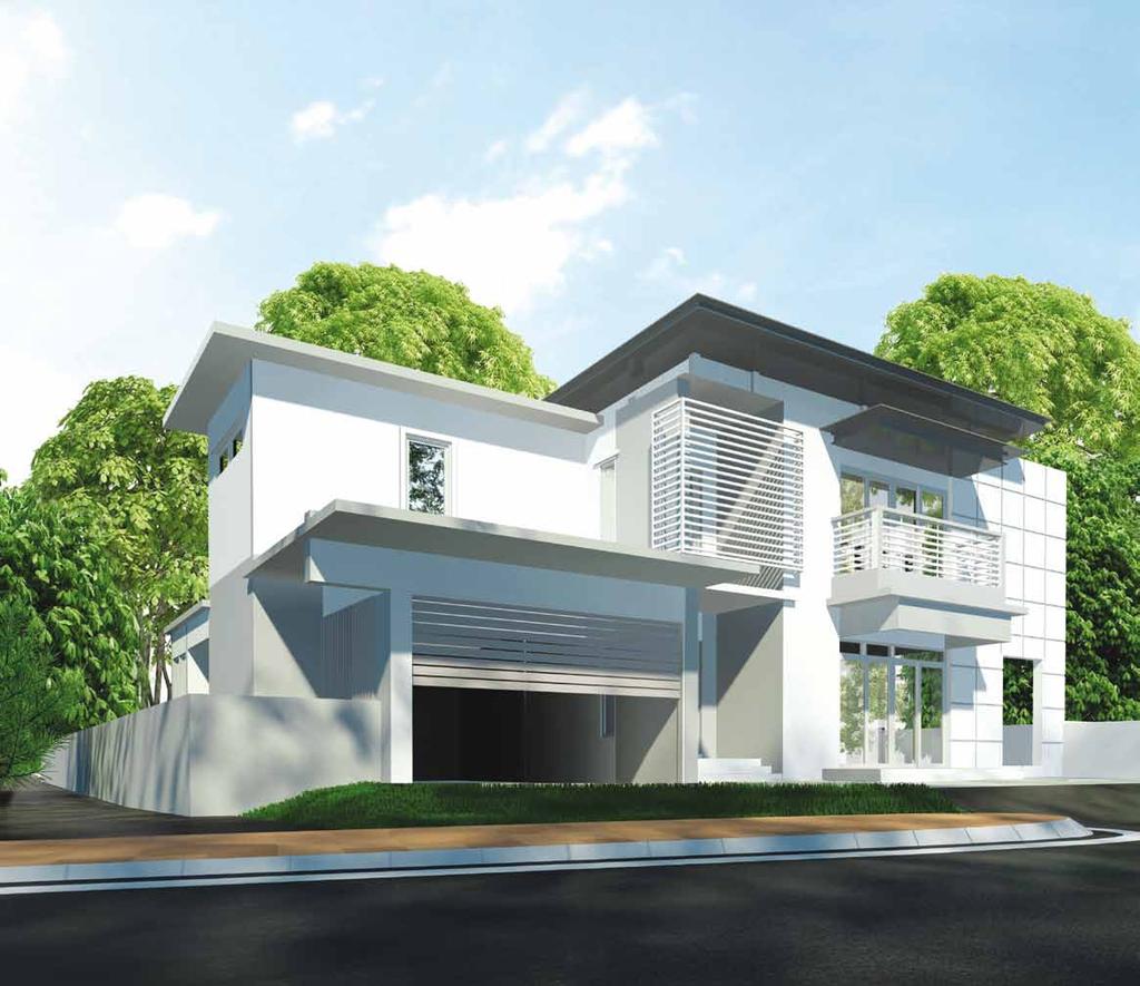 TYPE E These elegant homes come equipped with your very own garage, capable of accommodating up to 4 cars.