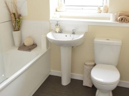 The bathrooms have a modern white suite comprising of a bath with over bath shower, shower screen, wash hand basin and WC.