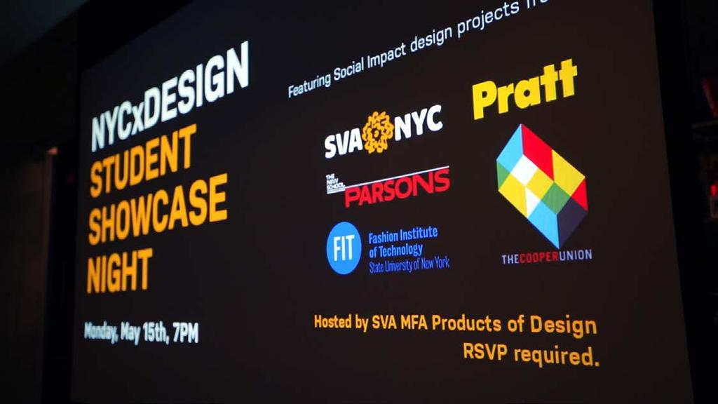 DESIGN SCHOOL SHOWCASES New York City is home to many of the top design schools in the world.