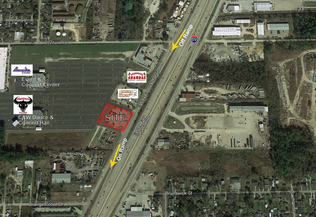 U.S. 59 North - Northeast Houston 1.48 ACRES - Ground Lease Pad Site - Excellent Access 1.4773 Acres (65,350 SF) per Survey Lease Rate: $120,000 per year 206.