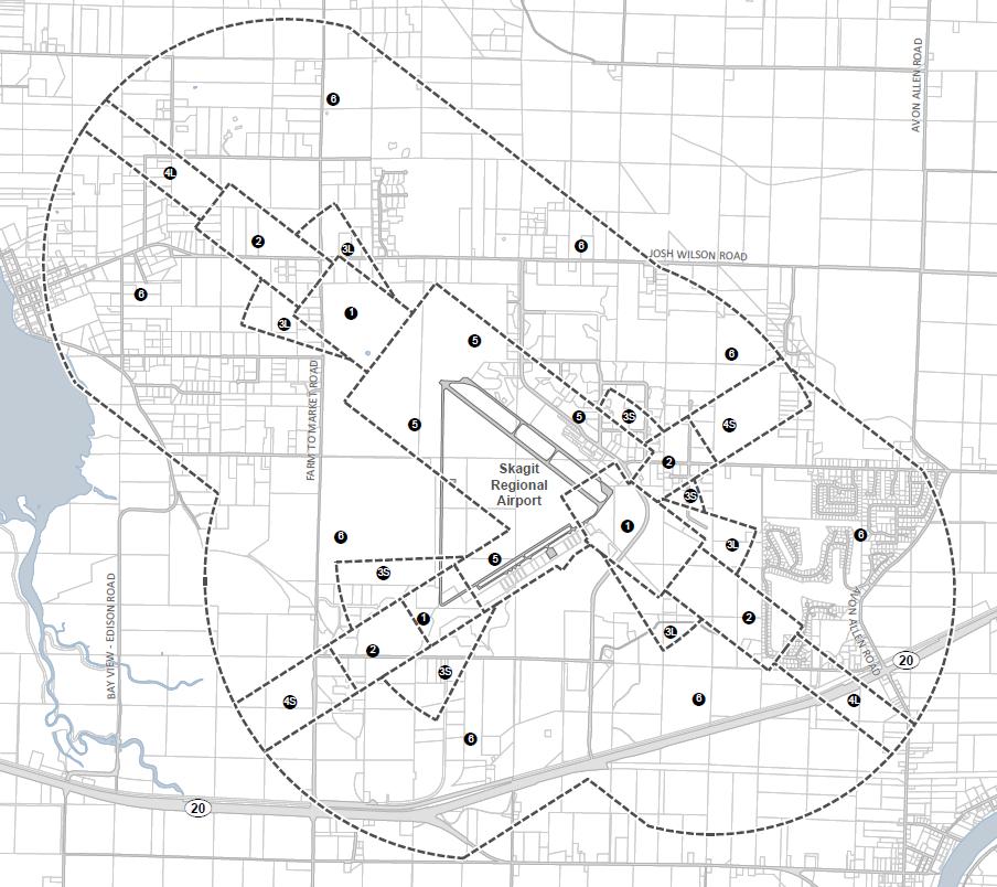 Simplified Version of Airport Environs Overlay (AEO) Map Simplified version of the Airport Environs Overlay Map that removes extraneous lines.