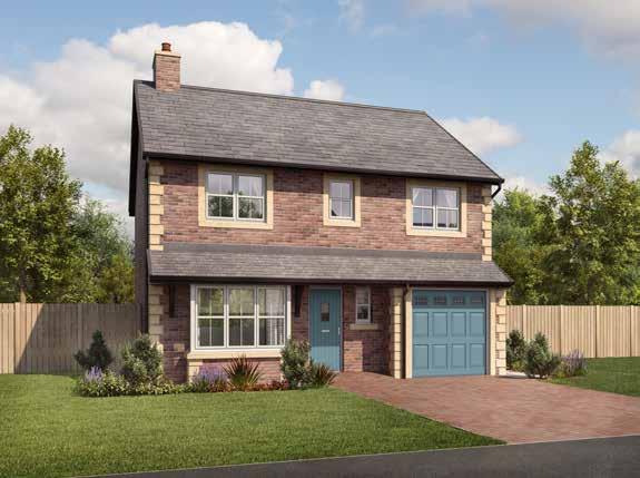 THE WELLINGTON 4 Bedroom Detached with Integral Garage Approximate square footage: 1,238 sq ft GROUND