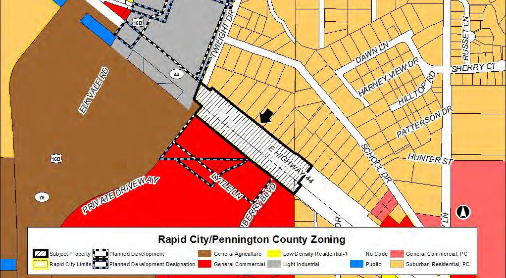 Subject Property and Adjacent Property Designations Existing Zoning Comprehensive