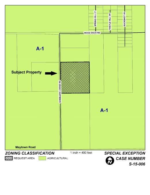 Parcel Number(s): 9307-01-04-0080 3. Property Size: 10 acres 4. Council District: 3 5. Zoning: Prime Agriculture (A-1) 6. Future Land Use: Agricultural Resource (AR) 7.