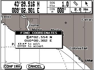 6 USER C-CARD MENU The chartplotter allows to copy information to an User C-CARD.