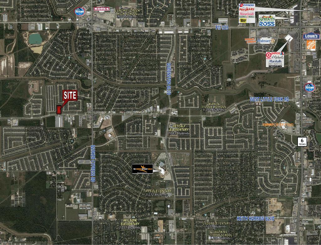 Property Description Approximately 3 acres Located at the northwest quadrant of West Little York Rd. and Barker Cypress Rd.