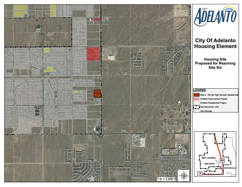 Figure 11 Housing Opportunity Site 6 Villa Street High Density Table 46 Site 6 Inventory of Parcels Rezoned ID APN ACRES PROPOSED ZONING PROPOSED DENSITY UNIT CAPACITY CURRENT USE
