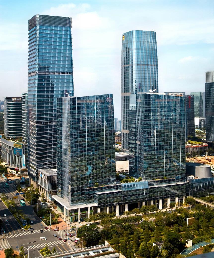 1M 3 Grade-A office towers located at the core of Futian CBD Conveniently connected to Futian railway station
