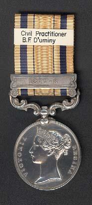 BENJAMIN FRANÇOIS DUMINY South Africa Medal 1877-79: bar 1877-78 was awarded to Royal Navy, Army and Colonial Units who took part in operations against the Galekas and Gaikas between 26th September