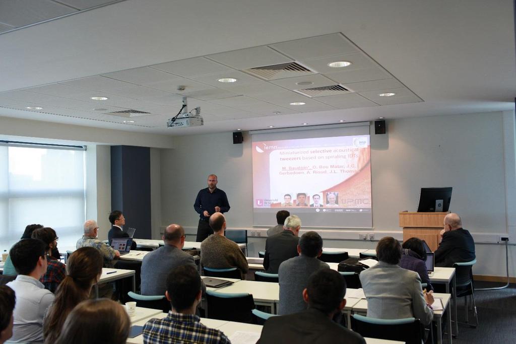 Michael Baudoin, University of Lille, France is focused on Miniaturized single beam acoustical