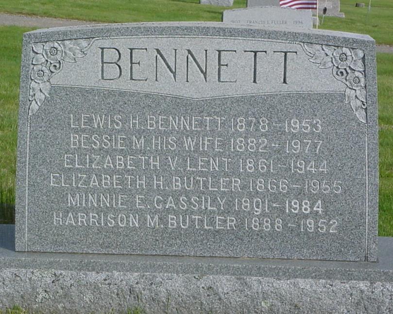 Moreland, Bennett, Thorne Lewis H. 1878-1953. Bessie M.