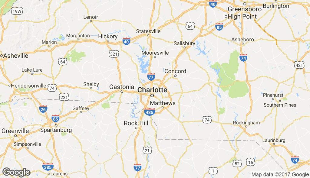 Regional Map 97 Home Build For Rent Investment Portfolio Charlotte, NC 97 HOME BUILD FOR RENT