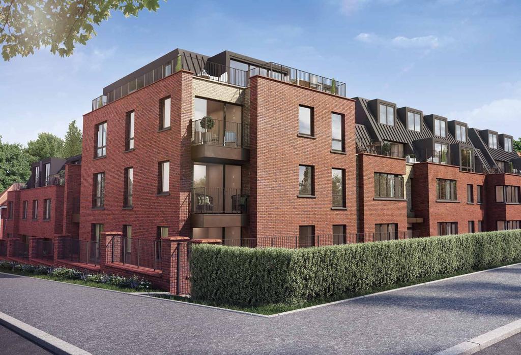 ELCOME TO THE BEAUMONT The Beaumont is a stunning new development in North est London comprising 21 two and three bedroom apartments and 4 three bedroom duplex apartments - all of which have