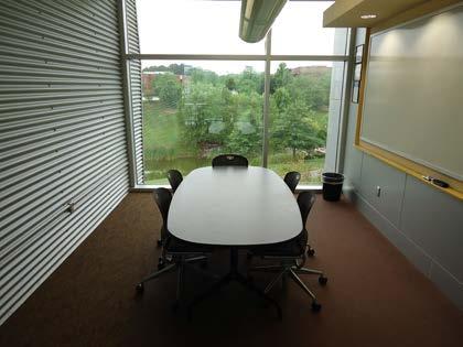 The BRAINSTORM CONFERENCE ROOM is located on the second floor and perfect for a small group meeting or place to conduct interviews.